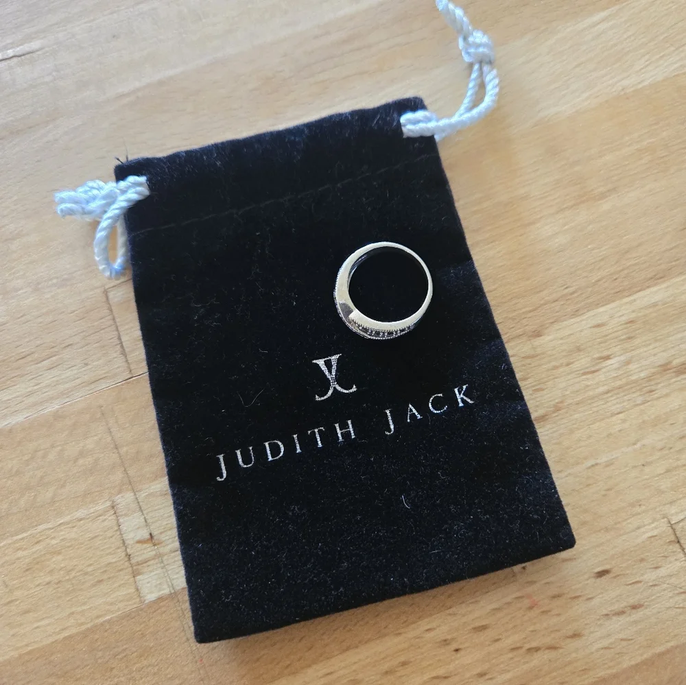 Vintage Judith Jack Sterling Marcasite Ring